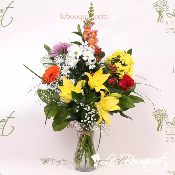 #14 Mixed Bouquet with vase